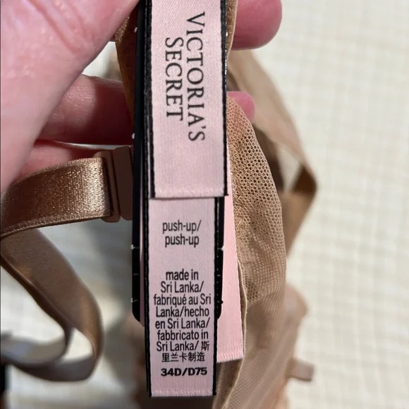 Victoria's Secret Lace Push-Up Bra in Brown 34D - Picture 2 of 4